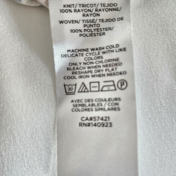 LOFT Dark Grey Floral Long Sleeve Top- Small - Picture 6 of 6